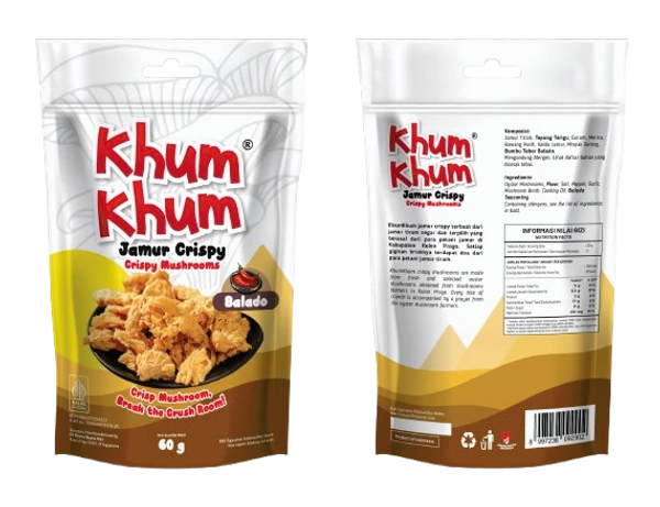 Keripik Jamur Tiram KhumKhum Balado 60Gram