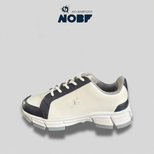 JC by NOBF Women's Golf Shoes White Navy | Lightweight, Water Resistant, Stable Grip