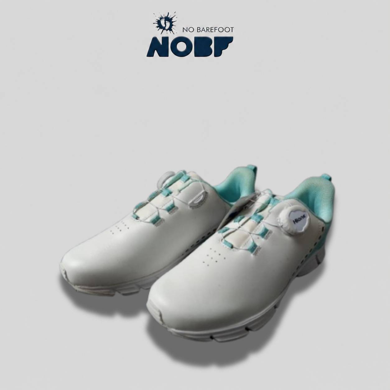 Sepatu Golf Hione W241D Turquoise/White – Full Kulit Asli, Empuk & Stylish