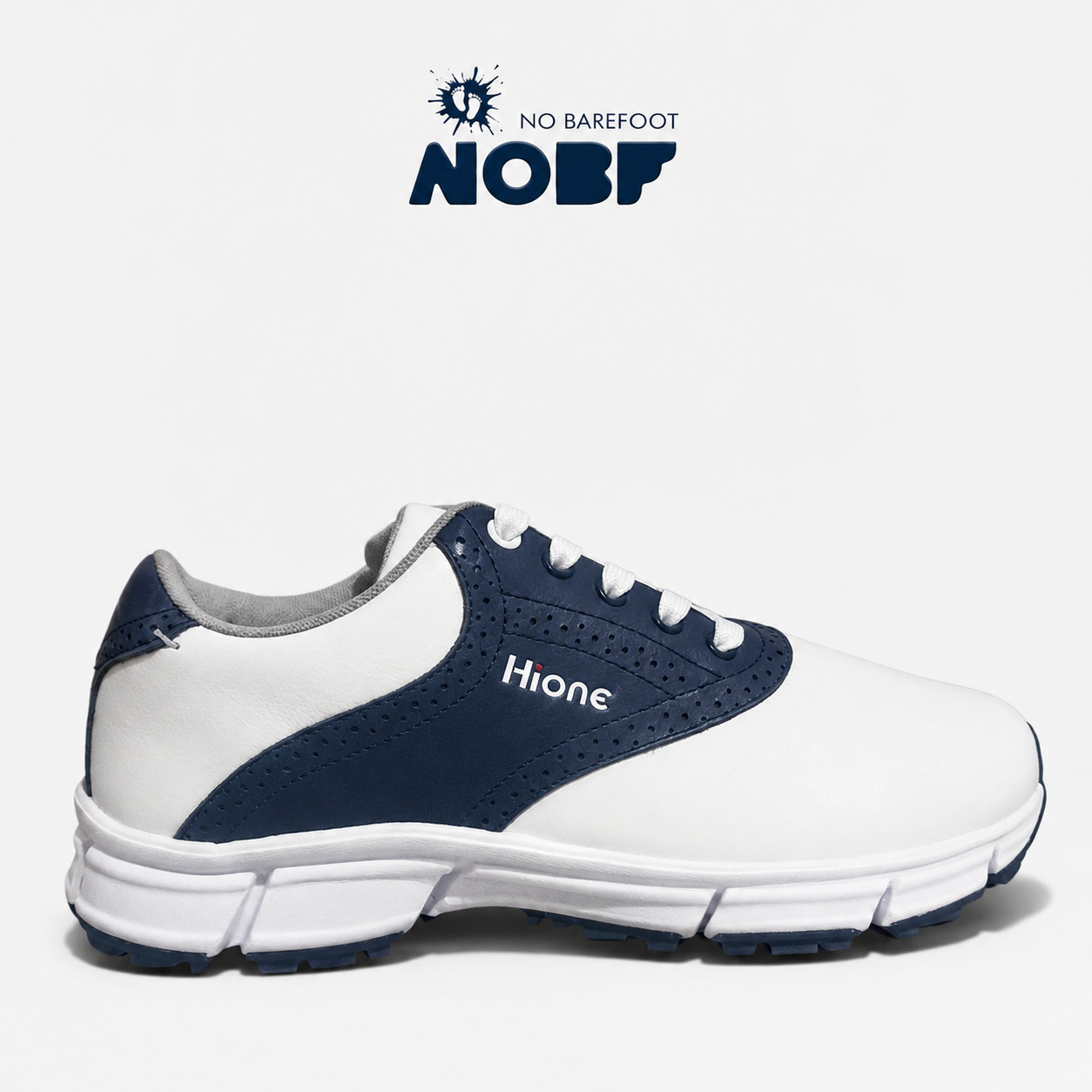 Sepatu Golf Hione M242 Navy/White – Full Kulit Asli, Empuk & Stylish