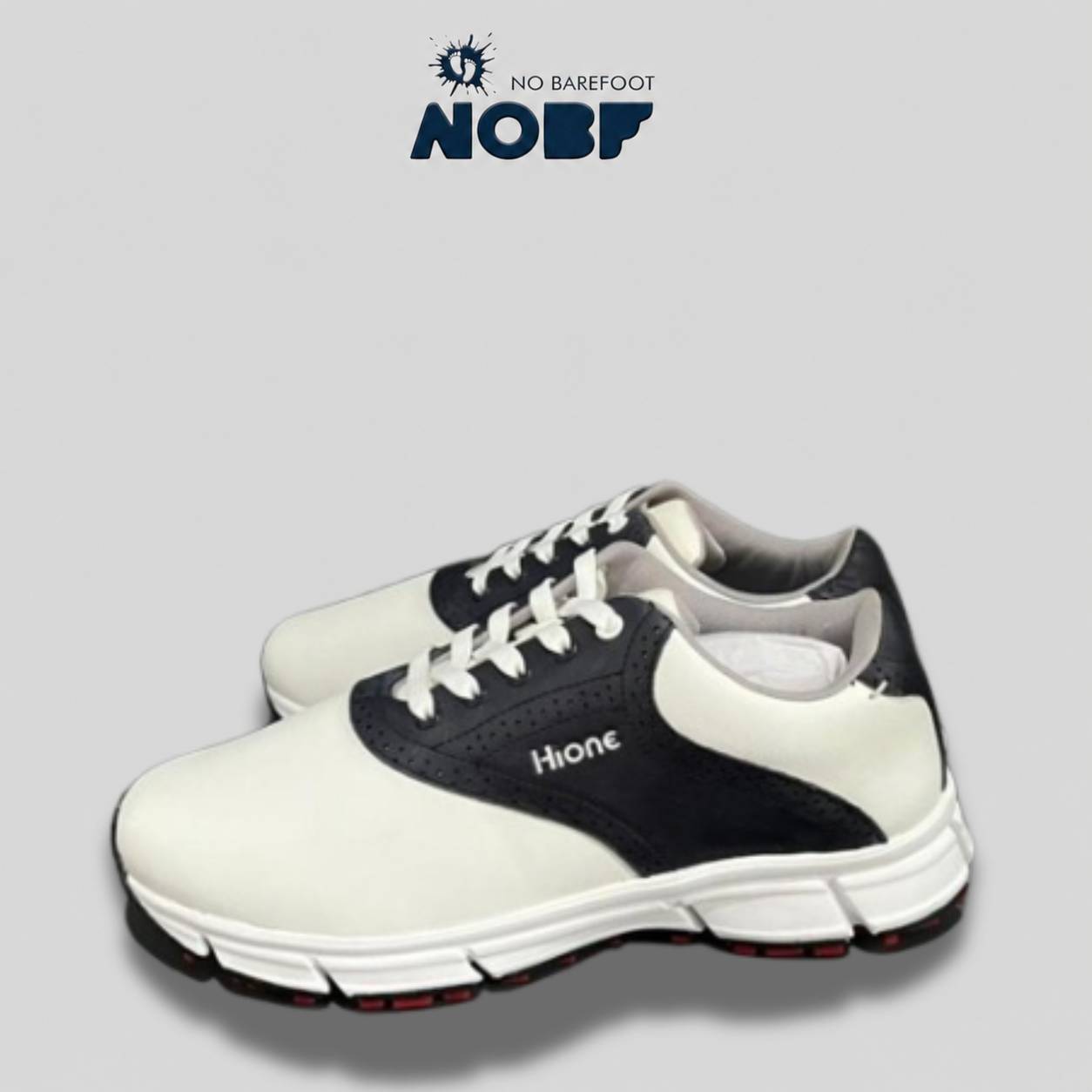 Sepatu Golf Hione M242 Navy/White – Full Kulit Asli, Empuk & Stylish