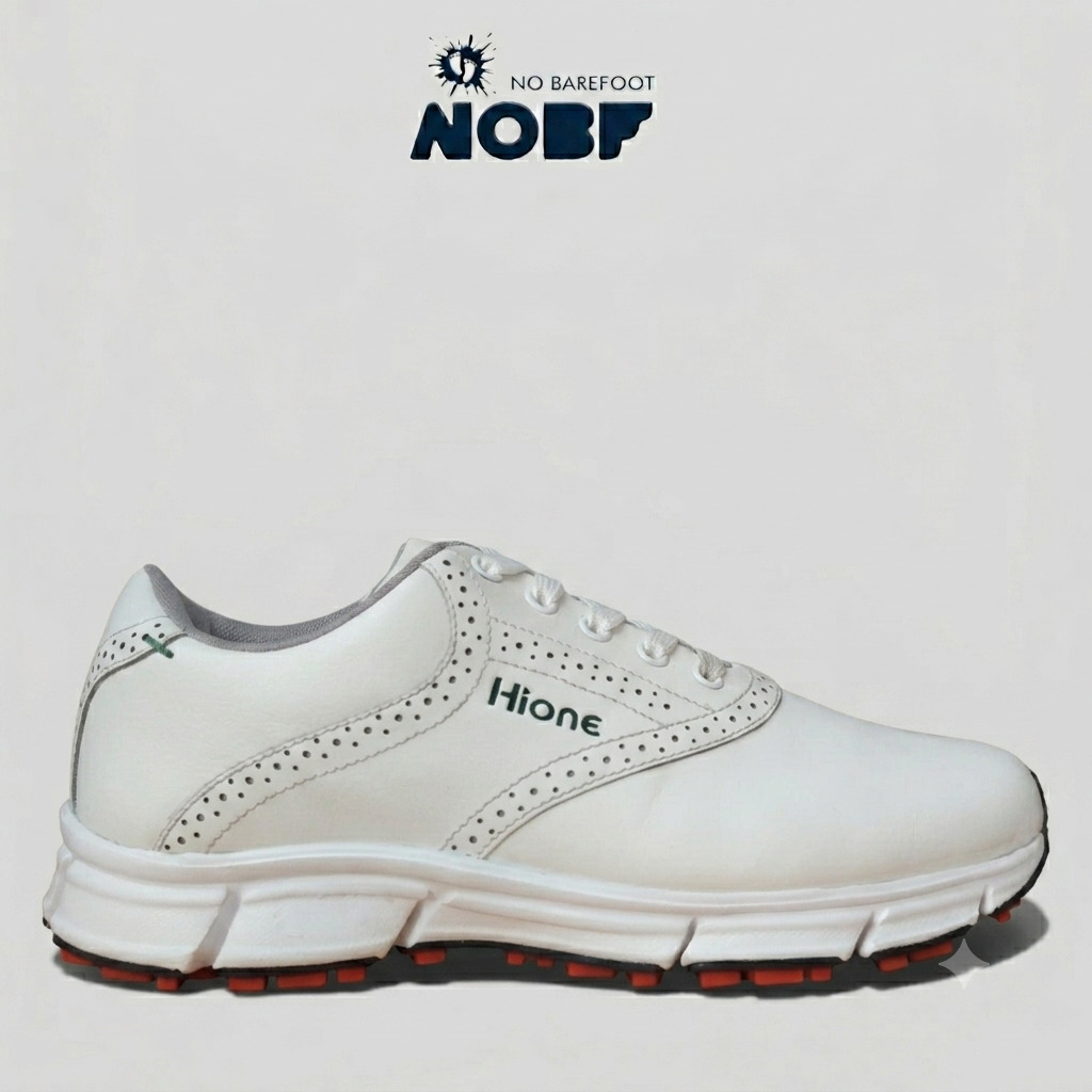 Sepatu Golf Hione M241 White – Full Kulit Asli, Empuk & Stylish