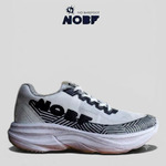 Sepatu Lari NOBF R004 Original White – Ringan, Empuk, Breathable ,Anti Slip