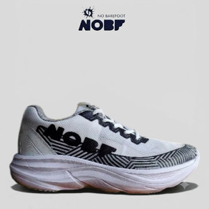 Sepatu Lari NOBF R004 Original White – Ringan, Empuk, Breathable ,Anti Slip
