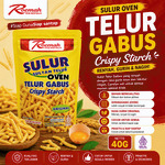 Roemah Renyah Sulur Telur Gabus Oven 40 Gram | Snack Gurih Renyah Halal
