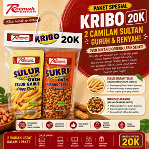 Roemah Renyah Duo Sultan Kribo | Telur Gabus Oven & Kacang Tanah Crispy Halal
