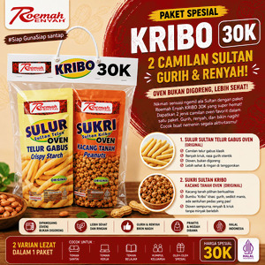 Roemah Renyah Paket Duo Sultan Kribo | Telur Gabus Oven Original & Kacang Tanah Crispy Halal