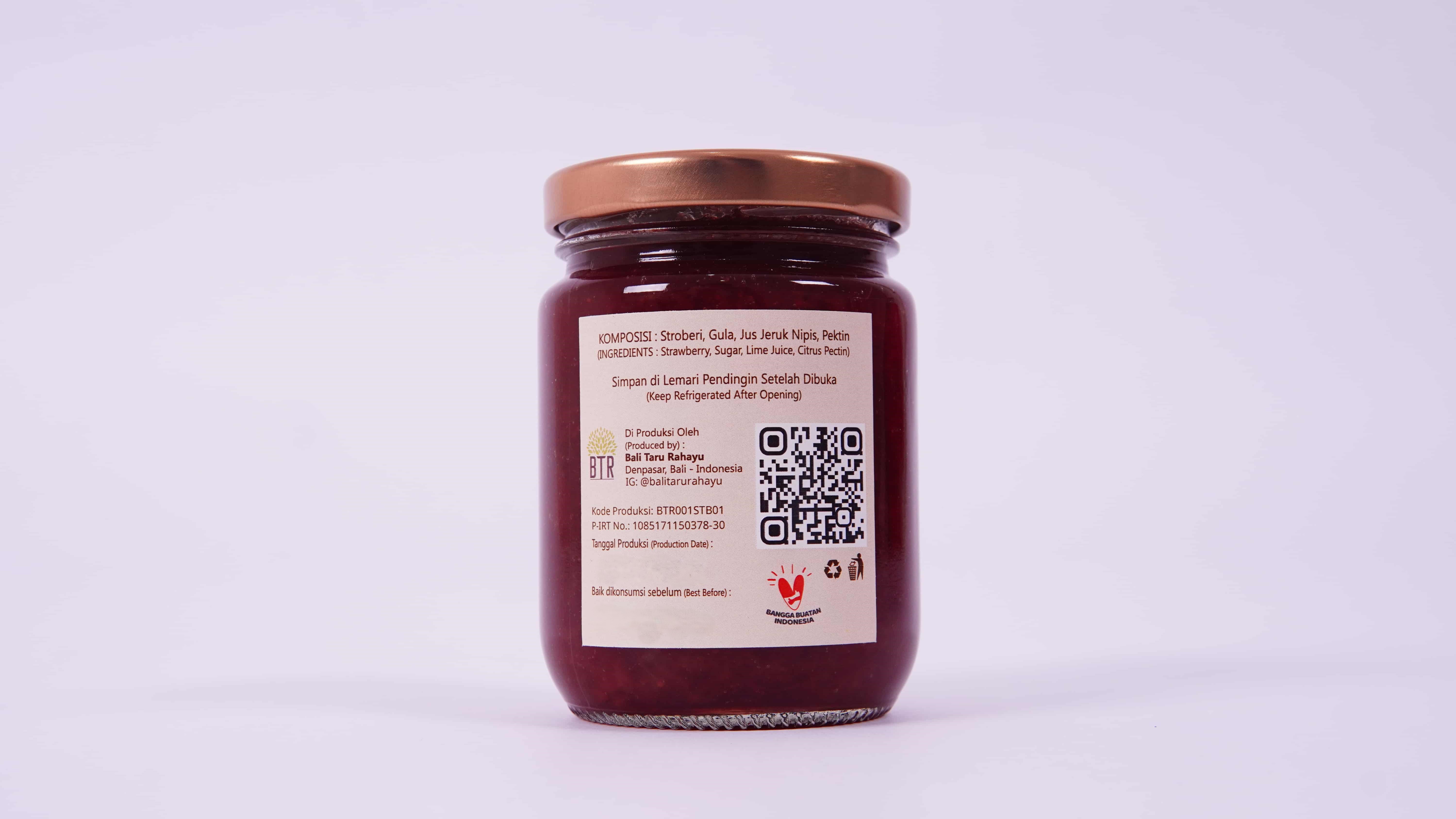 BTR Strawberry Jam 280 gram