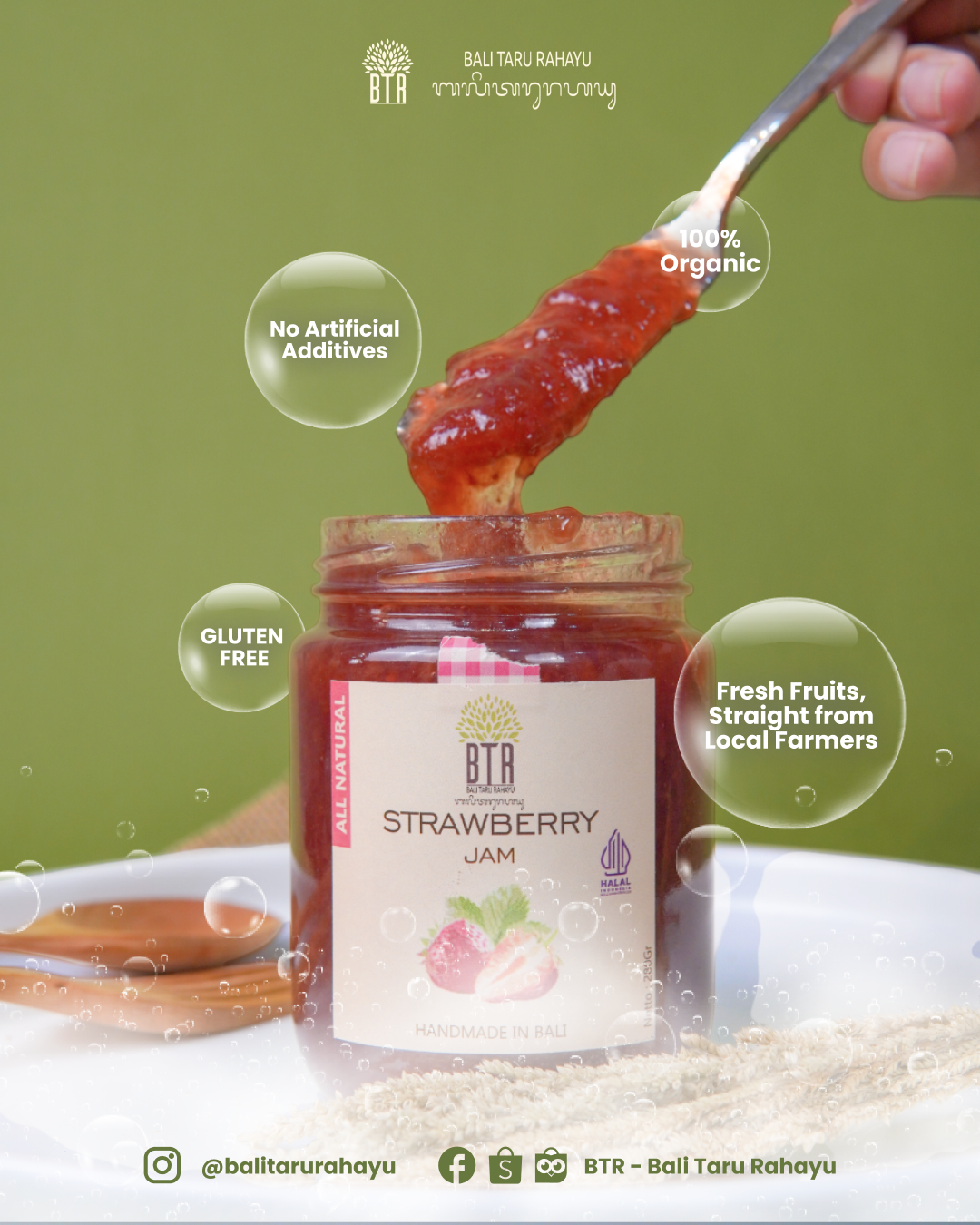 BTR Strawberry Jam 280 gram