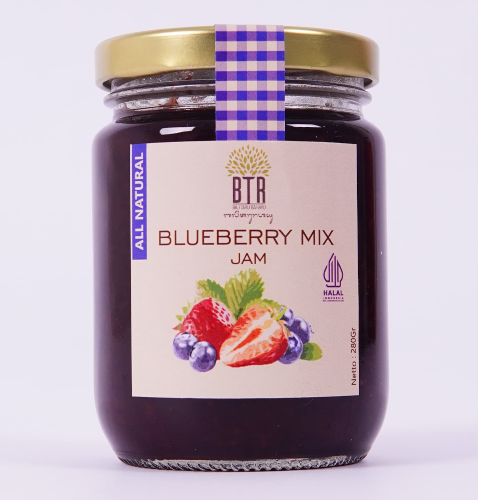 BTR Blueberry Mix Jam 280 gram