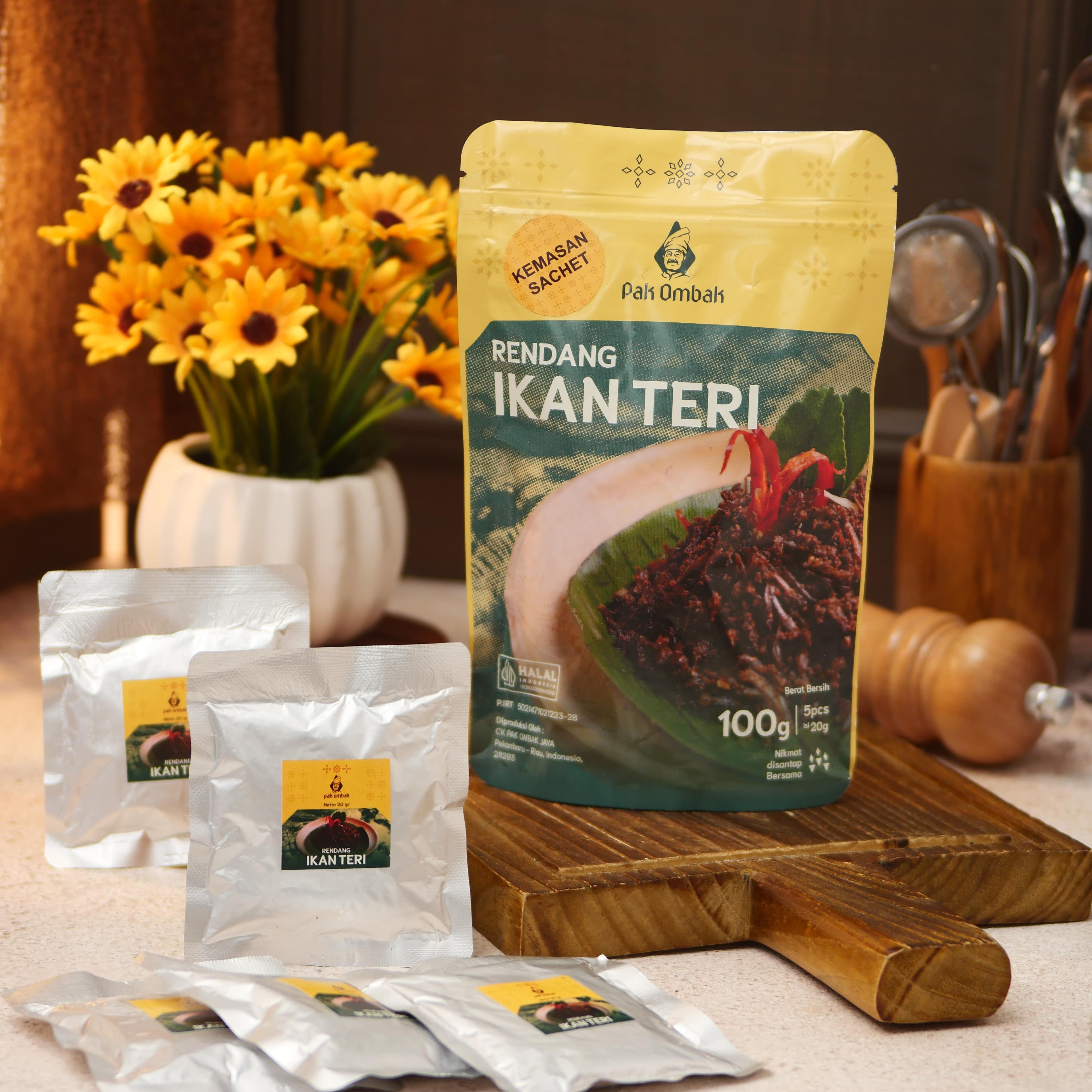 Rendang ikan teri pak ombak