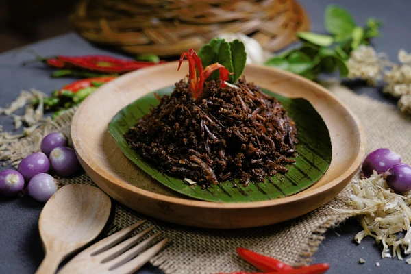Rendang ikan teri pak ombak