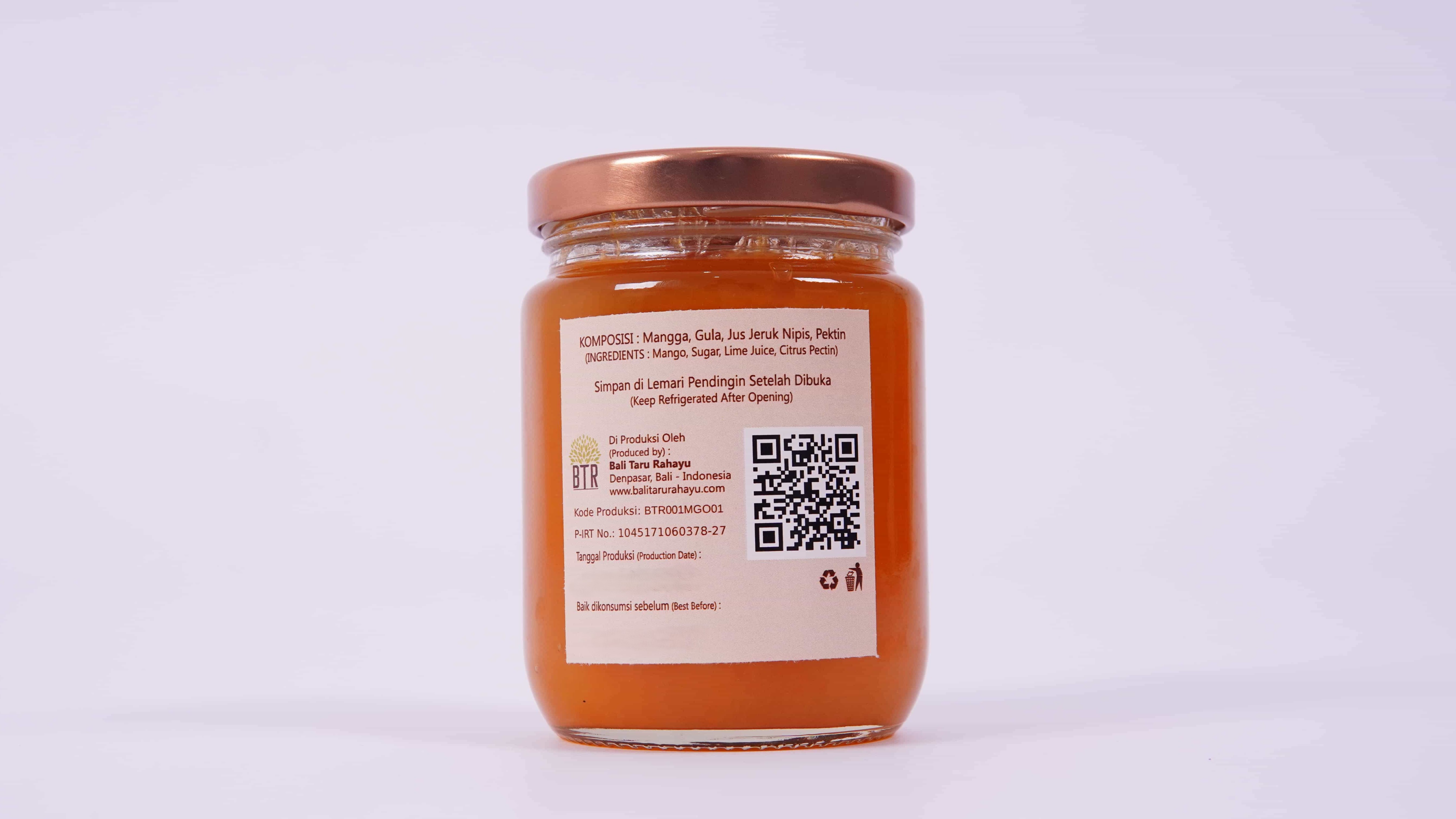 BTR Mango Jam 280 gram