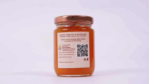 BTR Mango Jam 280g | Selai Mangga Premium Asli Bali
