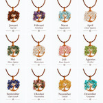 Milayanti Tree of Life Birthstone Necklace
