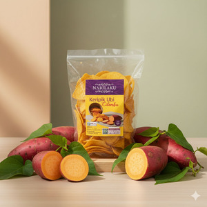 Promo Keripik Ubi Jalar Cilembu Original 150g – Telo Manis Renyah Sehat Kaya Betakaroten