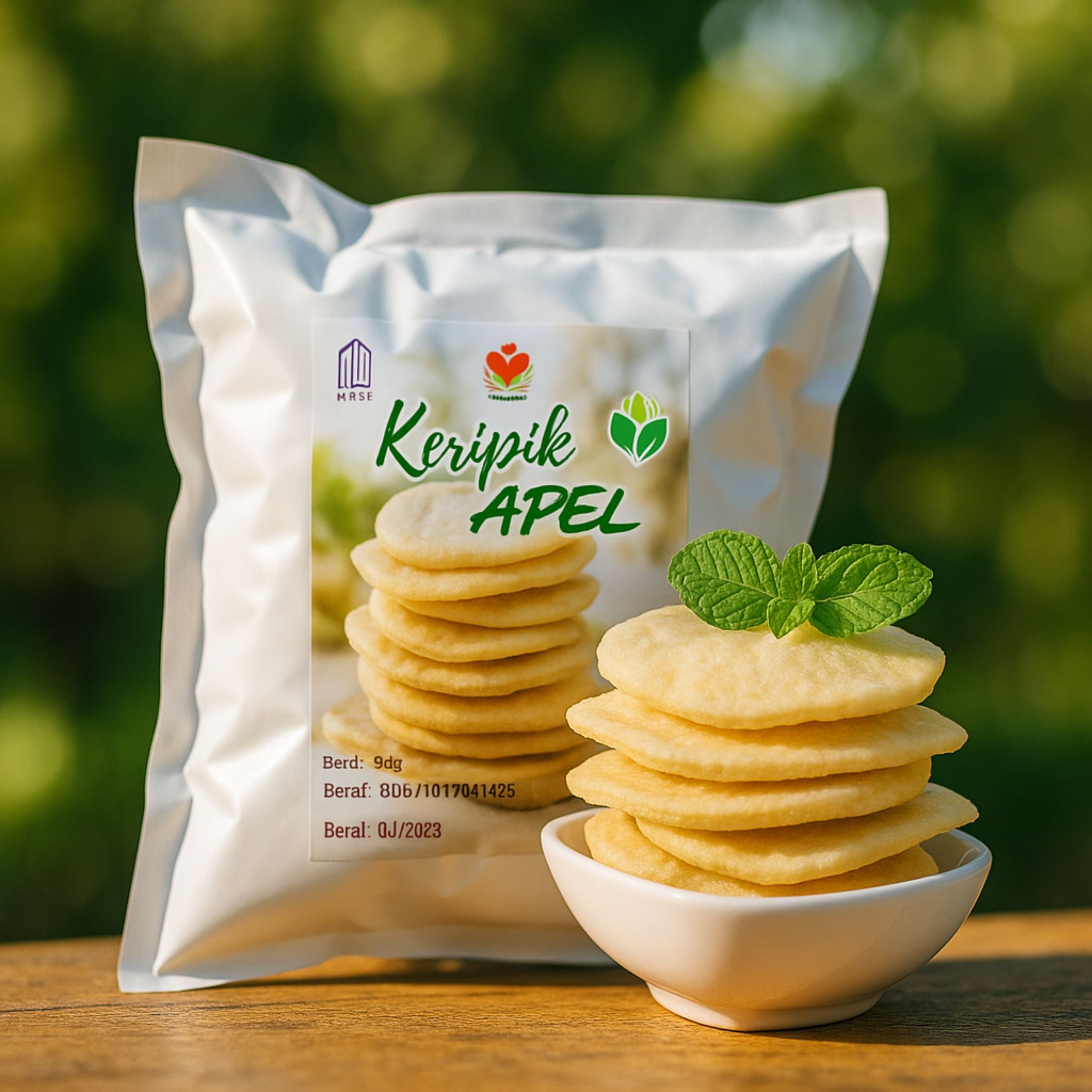 Keripik Apel Malang Vakum 80g – Tanpa Pengawet, Rasa Alami Buah Segar