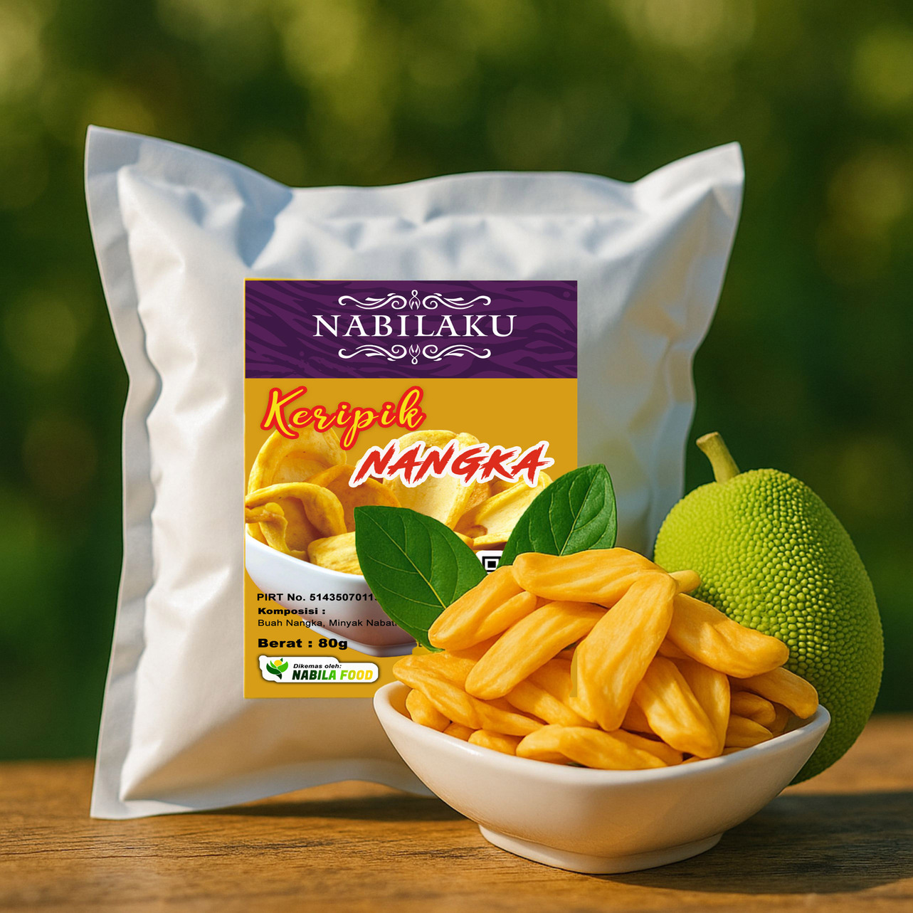 Keripik Nangka Premium Malang 80g – Tanpa Pemanis dan Pewarna Tambahan
