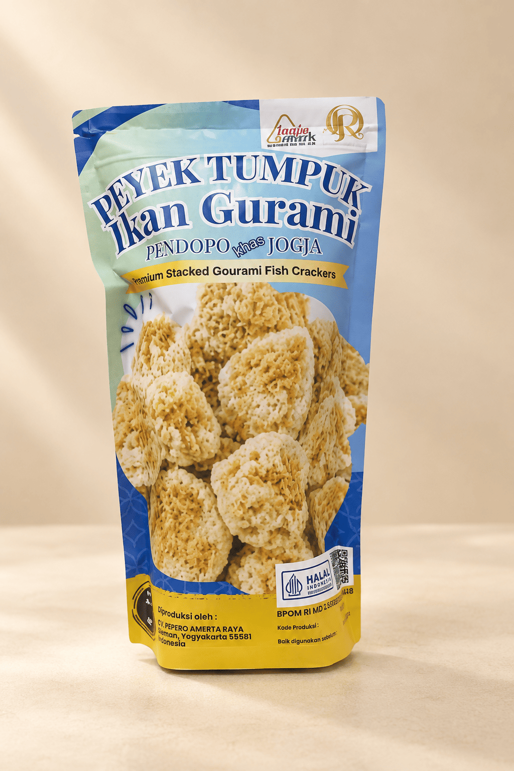 peyek tumpuk ikan gurami