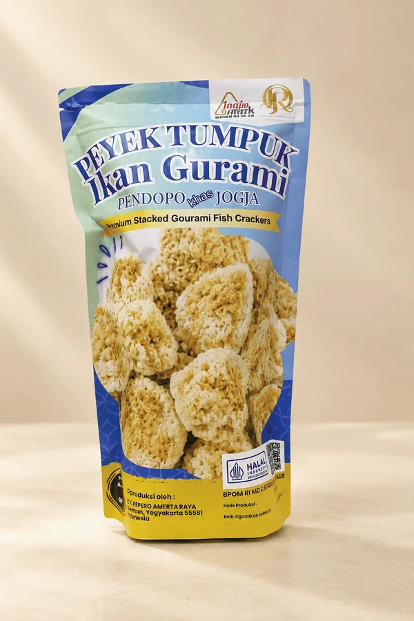 peyek tumpuk ikan gurami
