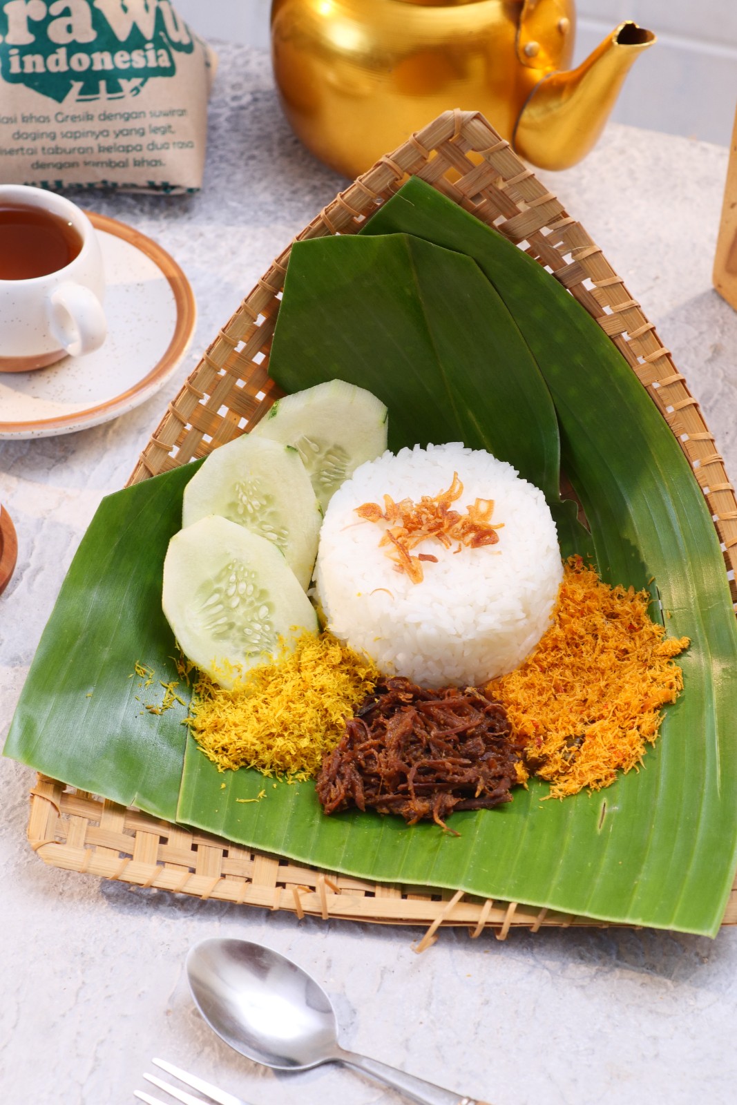 Nasi Bungkus Krawu - Daging Sapi Asli