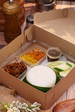 Nasi Kotak Krawu - Daging Sapi Asli