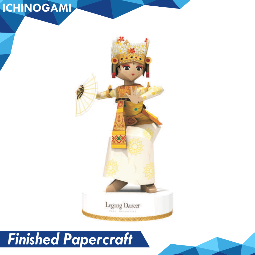 Legong Dancer (Bali), Papercraft Ichinogami (DIY) isi 1 pcs