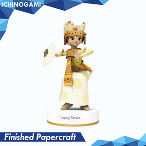Legong Dancer (Bali), Papercraft Ichinogami (DIY) isi 1 pcs -- (Beli min 3, disc 50% Limited time)