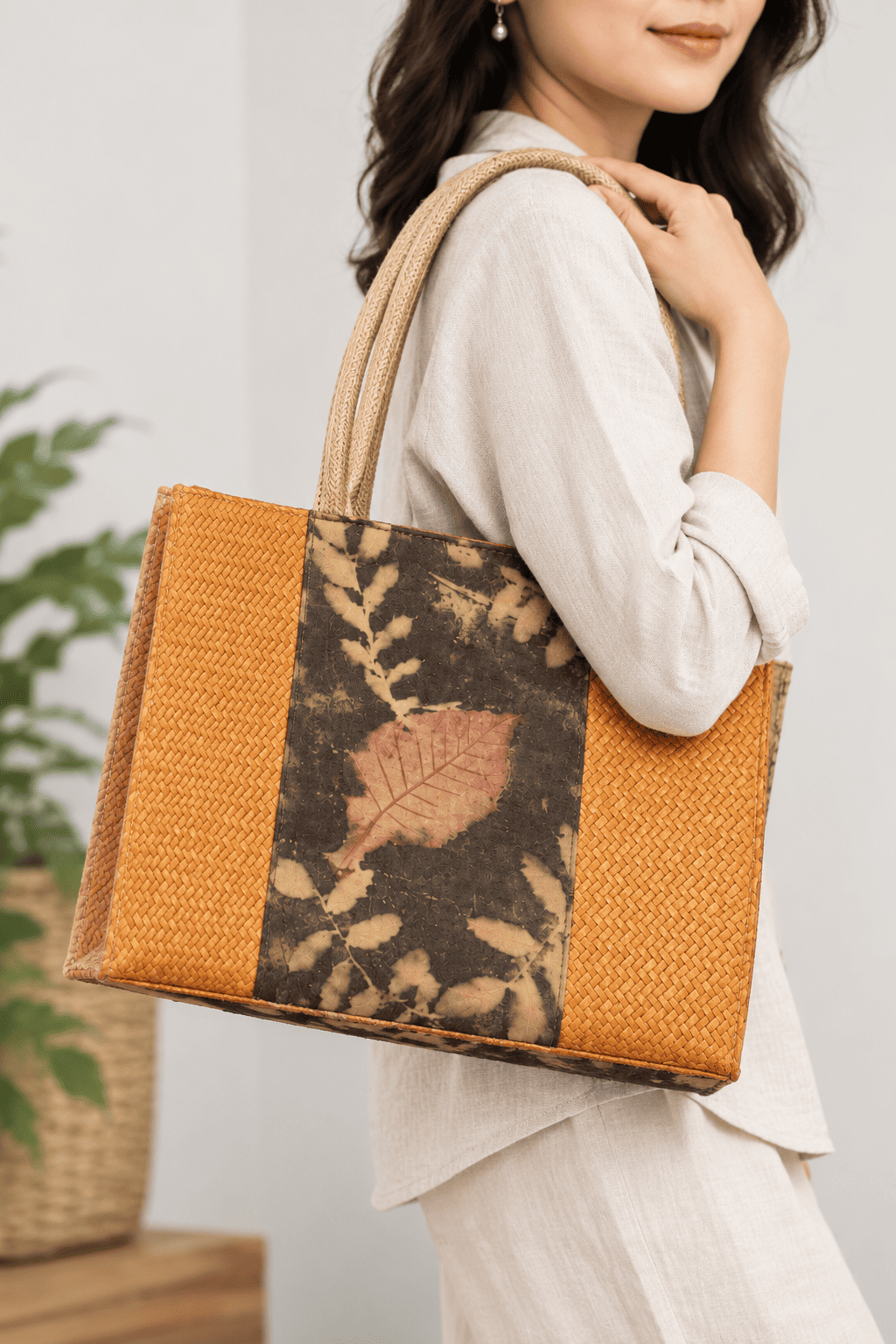 Borneo Heritage Ecoprint Tote Bag