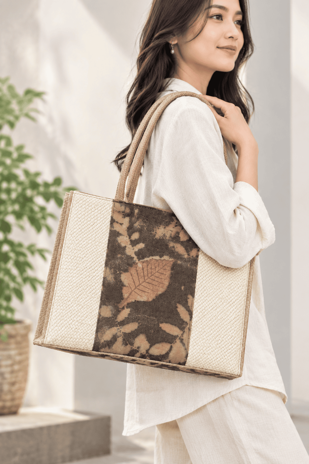 Borneo Heritage Ecoprint Tote Bag