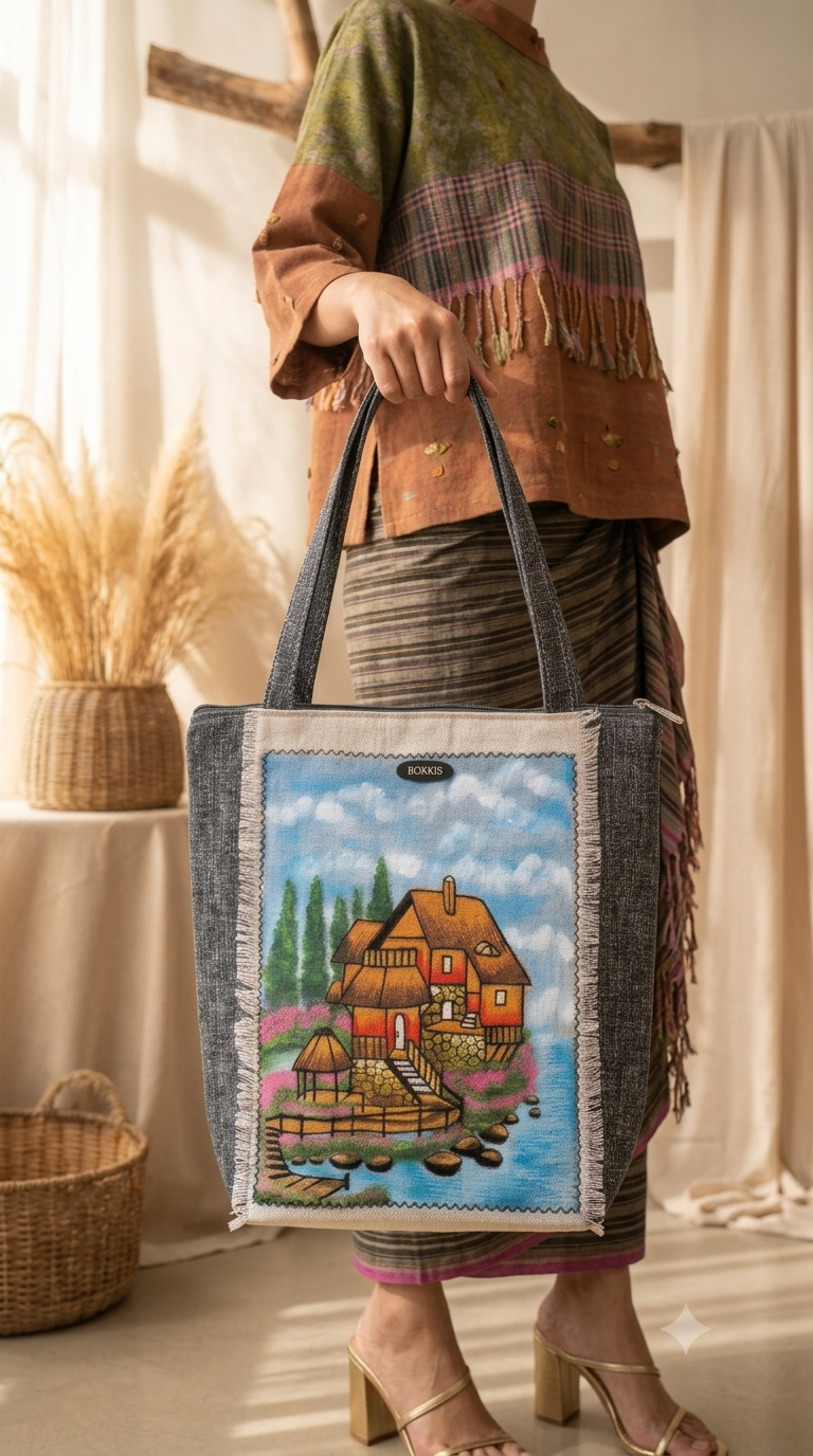 Tote Bag Bordir Lukis