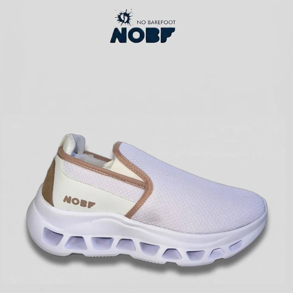 NOBF Sepatu Wanita Slip On Sneakers Casual Ringan Nyaman Sporty Tanpa Tali