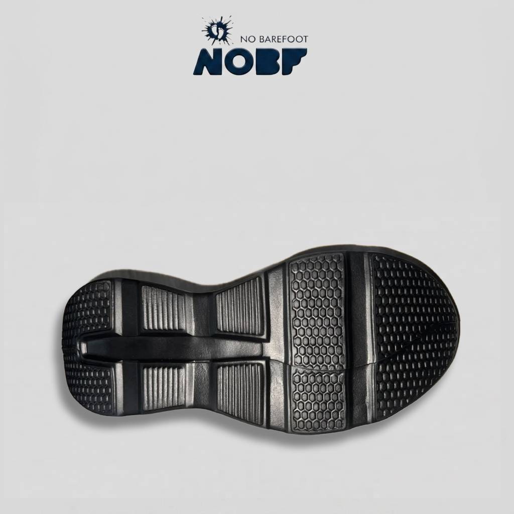 NOBF Sepatu Slip On Unisex Sneakers Casual Hitam Ringan Nyaman Tanpa Tali