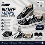 Sepatu Pria Noir Heritage – Hitam Motif | Knitted Textile Breathable | Stylish & Nyaman
