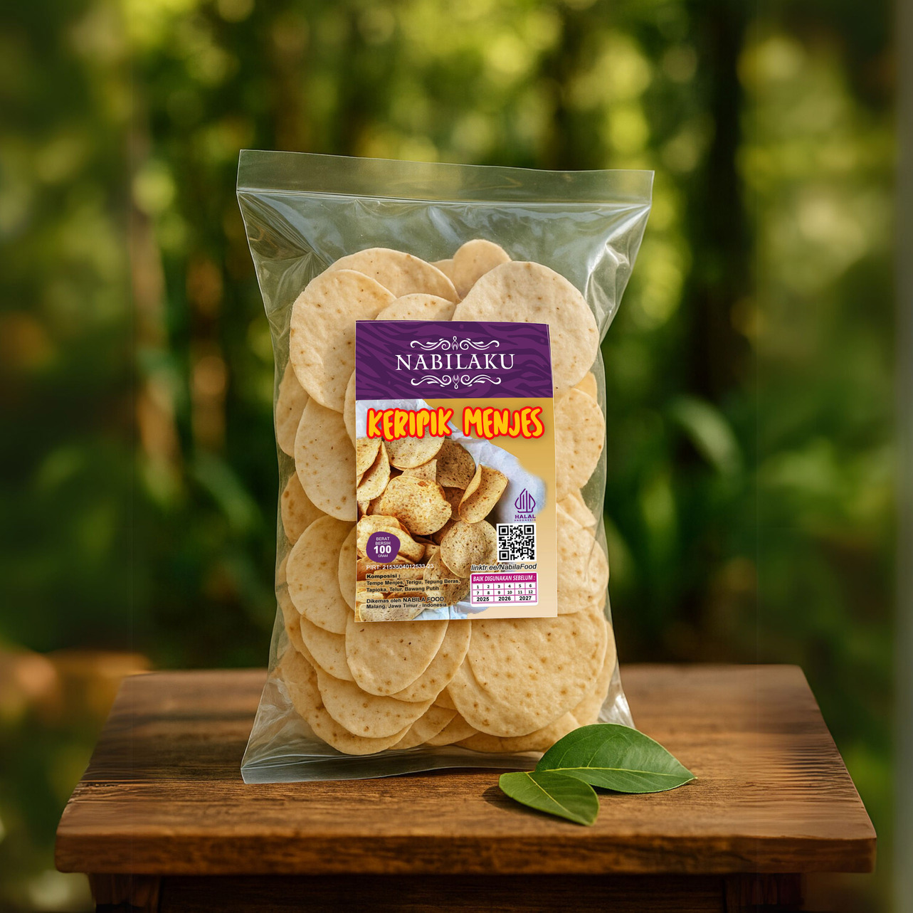 Cemilan Keripik Menjes Kripik Tempe Menjes  ORIGINAL RENYAH 100g