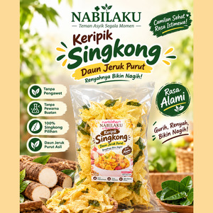 Keripik Singkong Original Daun Jeruk Purut 150g – Renyah & Gurih | Nabila Food