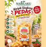 Keripik Singkong Pedas Daun Jeruk Purut 150g – Renyah, Gurih, Pedas & Bikin Nagih | Nabila Food