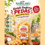 Keripik Singkong Pedas Daun Jeruk Purut 150g – Renyah, Gurih, Pedas & Bikin Nagih | Nabila Food