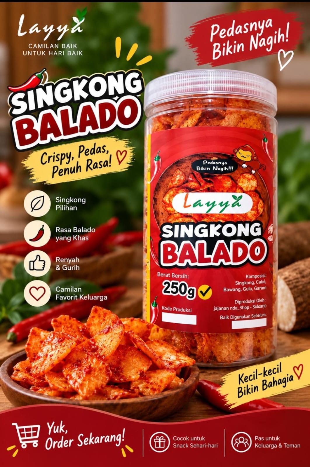 Singkong Balado Toples