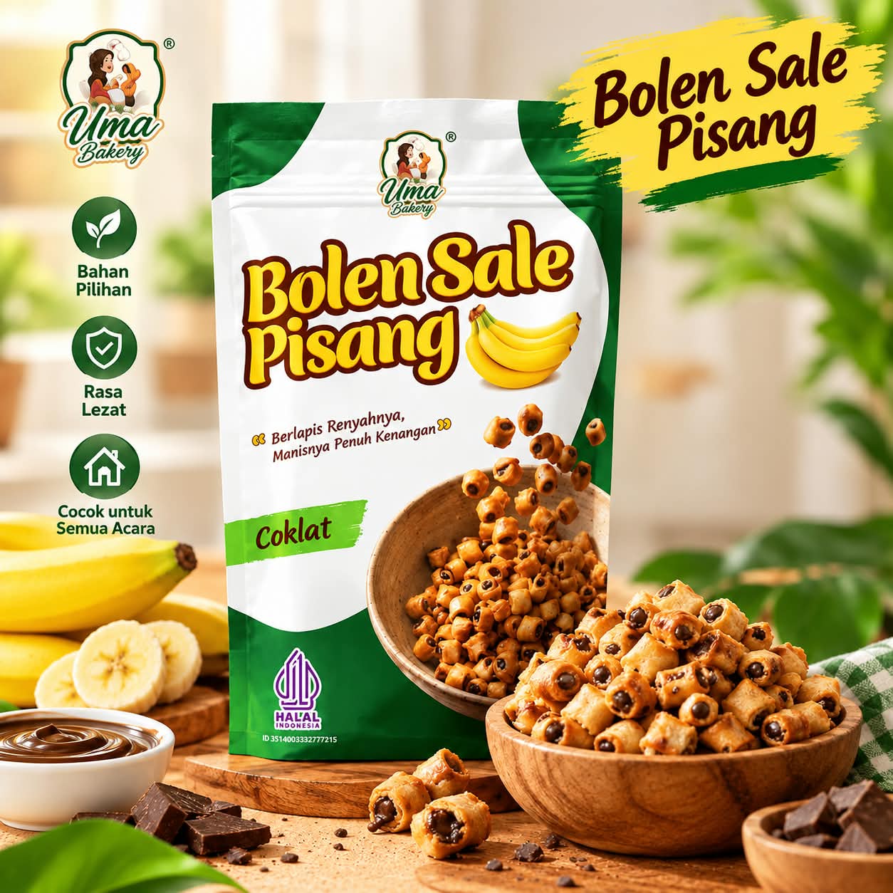 Bolen Sale Pisang Coklat