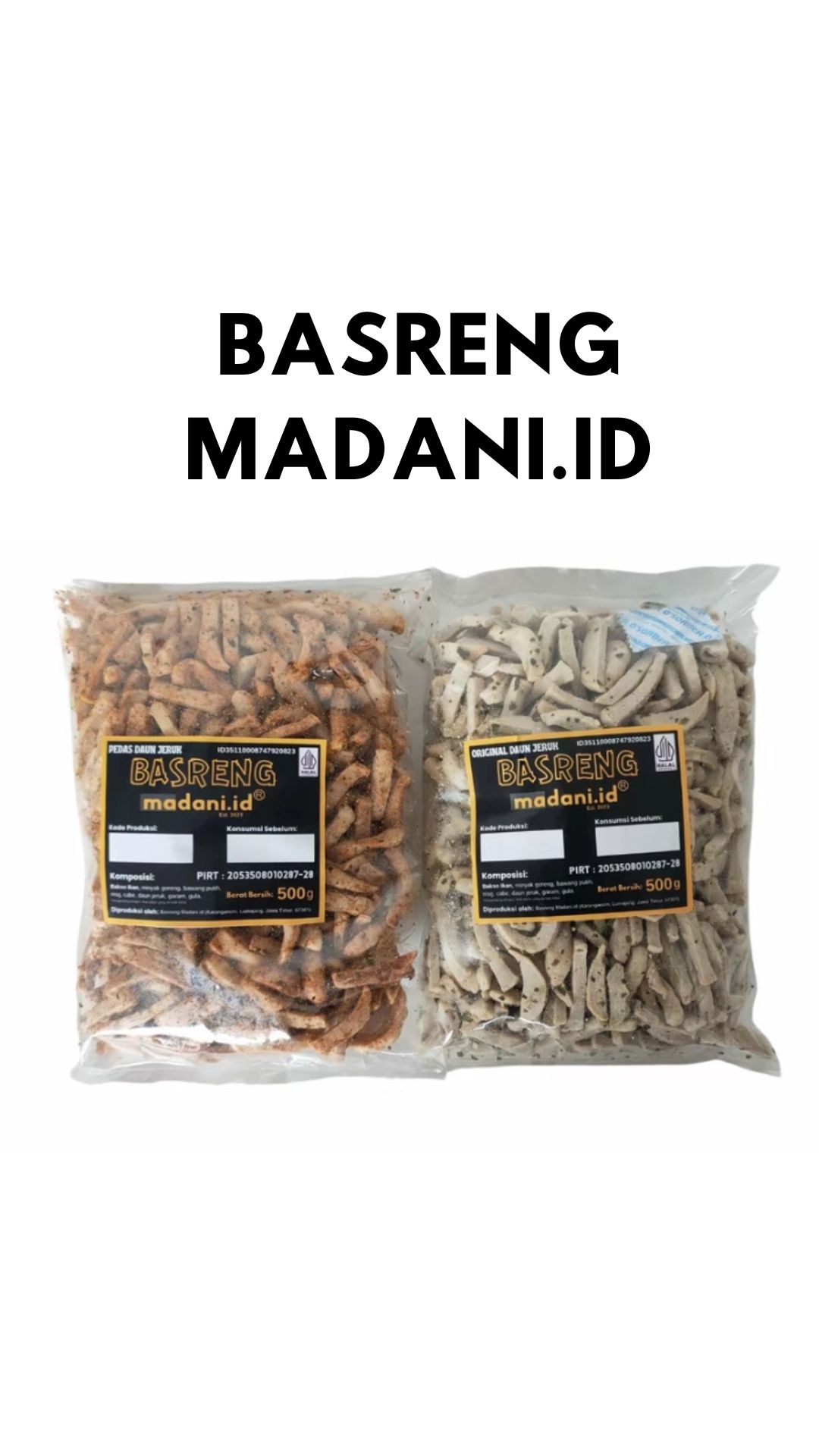 Basreng Pedas Daun Jeruk 1kg