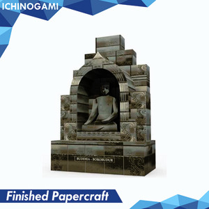 Borobudur Shrine, Papercraft Ichinogami (DIY), isi 1 Set Landmark Jawa Tengah, tinggi 18 cm