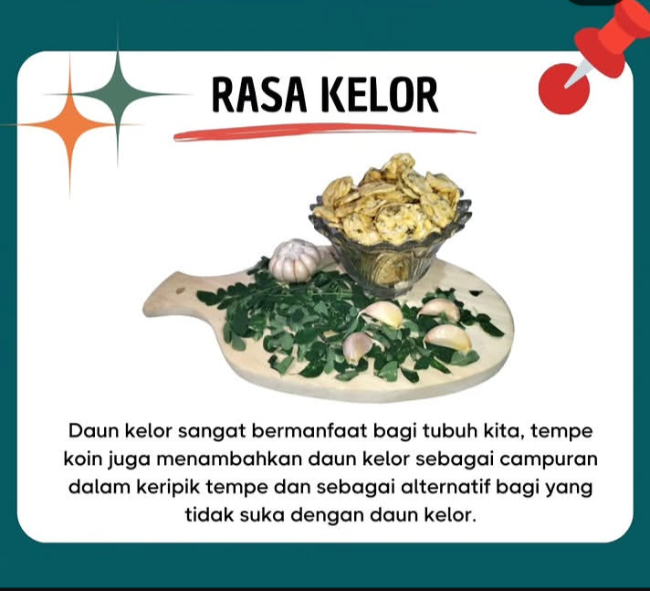 Keripik tempe koin varian rasa