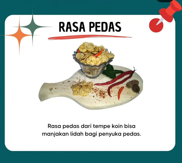 Keripik tempe koin varian rasa