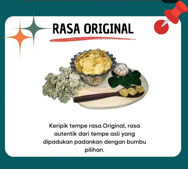 Keripik tempe koin varian rasa