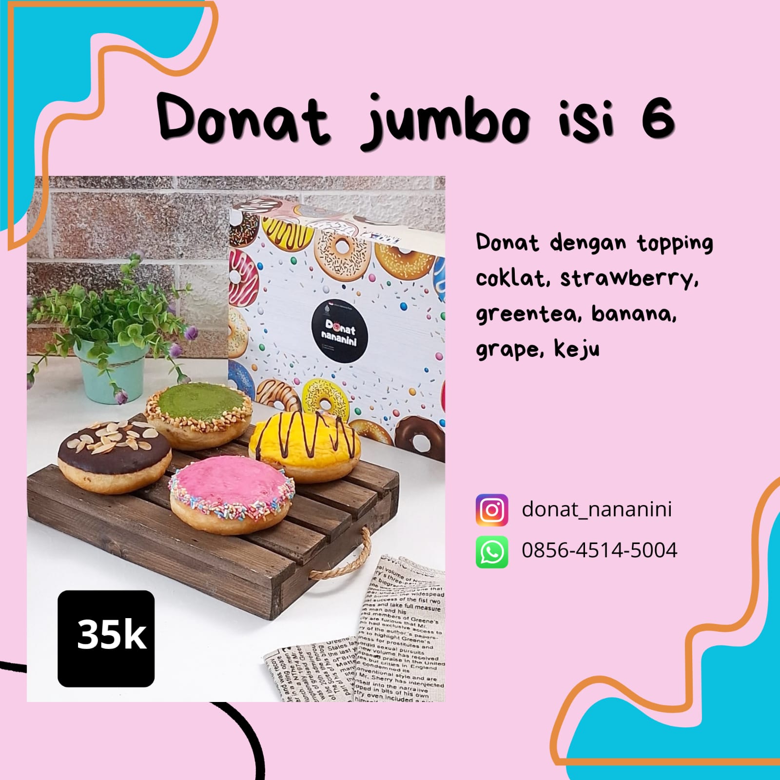 Donat jumbo isi 6