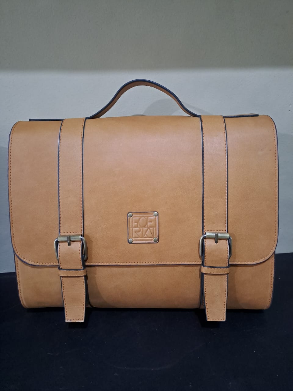 Leather postman bag