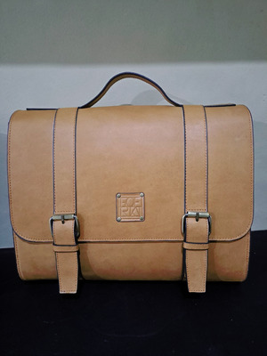 Leather postman bag