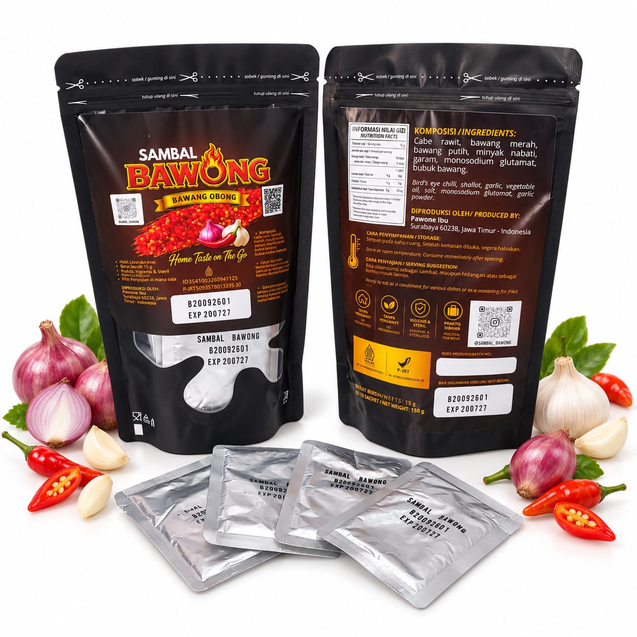 SAMBAL BAWONG Kemasan Sachet