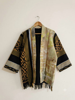 Outer Ecoprint Premium Katun Dobby Mix Tenun Troso Oversize XL-XXL